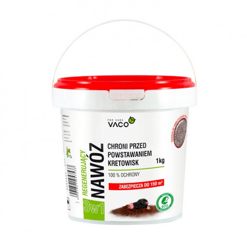 Îngrășământ pentru gazon NPK+Fier, cu acțiune împotriva cârtițelor, acoperire 150 mp2, greutate 1 kg