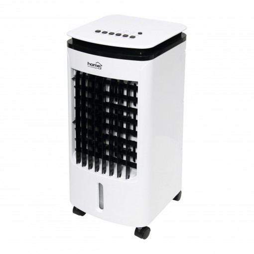 Racitor de aer cu telecomanda Home, putere 80 W, 65 dB, 3 trepte, gri, 25 x 58 x 28 cm, temporizator oprire, patroane pentru gheata incluse, filtru praf, rezervor 3 litri