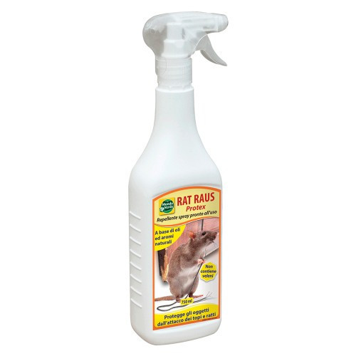 Spray anti rozătoare, anti șoareci, anti șobolani Rat Raus Protex, 750 ml, non toxic