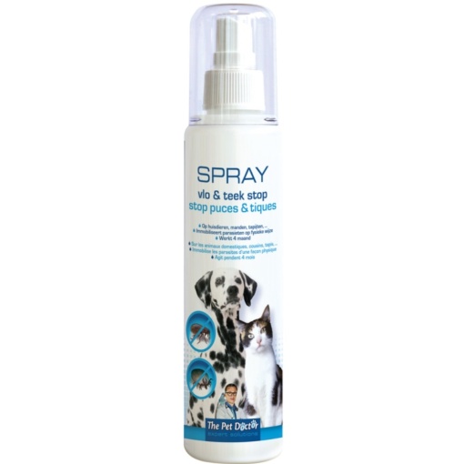 Spray antiparazitare câini și pisici, 200 ml, acțiune 4 luni, purici, capușe, pentru ouă, larve, și adulți, fără substanțe chimice periculoase