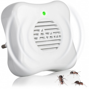 Aparat anti furnici cu ultrasunete, acoperire 25 m², 30000 Hz, interior, non-toxic, certificat GS