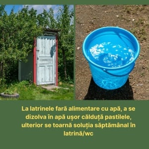 Bioactivator Buha SepticPro, tratament pastile pentru WC, Hazna, Latrină sau Closet, 52 de pastile,  6-12 luni