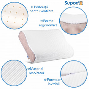 Perna de dormit ergonomica hipoalergenică - Tencel Lyocell