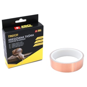 Banda de cupru anti melci, 4 metri x 25 mm, pentru protecția plantelor, bariera ecologică împotriva melcilor