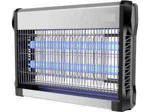 Aparat anti insecte anti tantari, anti muste, anti molii, 2 tuburi cu ultraviolete UV, 20 W, acoperire 80 mp2, montaj pe podea sau tavan