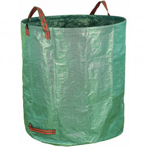 Sac de gunoi pentru gradina, pentru resturi vegetale si iarba, pliabil, 635 litri, 90 x 100 cm, greutate suportata 60 kg