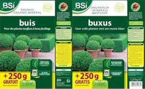 Îngrășământ pentru buxus profesional, granule, eliberare treptată, acțiune 120 zile, NPK 7-4-6 + 3% oxid de magneziu, 1.25 kilograme