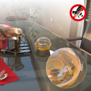 Set de 2 capcane pentru visepi, include atractant 100 ml, anti muste,bondari, gargauni, insecte, 110 x 130 mm, 2 bucati