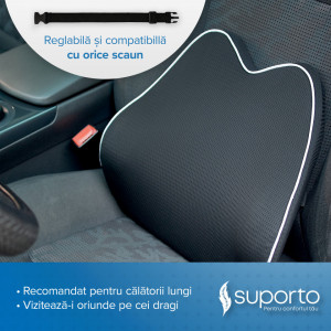Perna suport lombar pentru scaun de birou sau masina