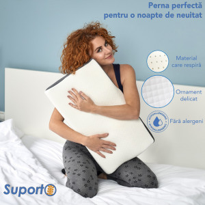 perne cu suport pentru gat din spuma cu memorie Dormeo