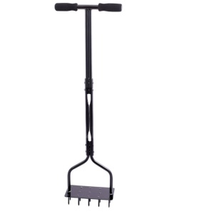 Aerator manual pentru gazon cu 15 tije, tijă 5.5 cm, lățime de lucru 25 cm, înălțime 1 metru, greutate 2.7 kg