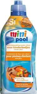 Dezinfectant și algicid cu Oxigen Activ pentru piscine mici sau bazine cu apă pentru copii, 1 kilogram, 4 tratamente, tratează 4000 litri de apă, pentru piscine fără filtru