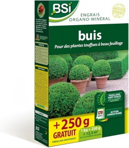 Îngrășământ pentru buxus profesional, granule, eliberare treptată, acțiune 120 zile, NPK 7-4-6 + 3% oxid de magneziu, 1.25 kilograme