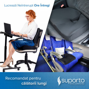 Perna Ortopedica Suport Coccis pentru scaun de birou sau masina cu spuma cu memorie