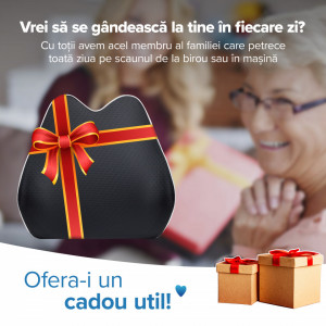 Perna suport lombar pentru scaun de birou sau masina