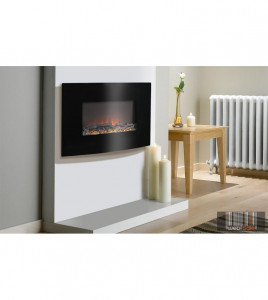 Semineu electric de perete cu LED