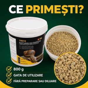 Repelent granule anti melci si limacsi Pro, solutie naturala, greutate 800 grame, non-toxic