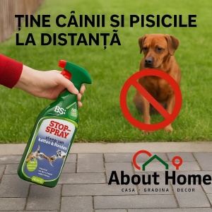 Spray pentru alungarea câinilor și pisicilor, 800 ml, rezistent la ploaie, 100 % natural cu Capsicum Oleoresin