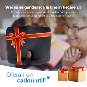 Perna Ortopedica Suport Coccis pentru scaun de birou sau masina cu spuma cu memorie