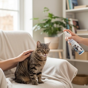 Spray antiparazitare câini și pisici, 200 ml, acțiune 4 luni, purici, capușe, pentru ouă, larve, și adulți, fără substanțe chimice periculoase