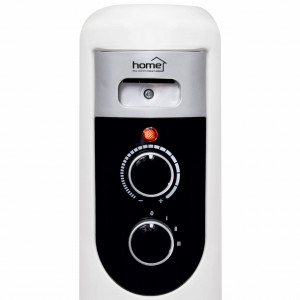 Calorifer electric cu ulei cu 13 elementi, putere 2500 W, 3 trepte de putere, termostat, protectie la supraincalzire, recomandat pana la 38 m², alb