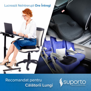 Perna Ortopedica Suporto Coccis pentru scaun de birou sau masina