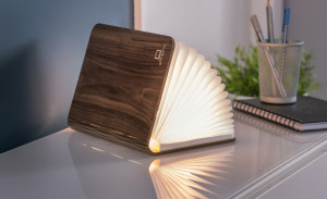 Lampa de birou din lemn natural 