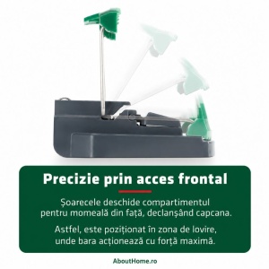 Set  2 x Capcane mecanice pentru șoareci Gardigo Precision, set 2 bucăți, reutilizabile
