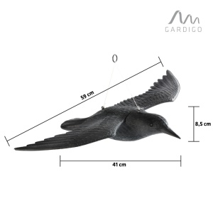 Sperietoare de pasari, pasăre de pradă fictivă anti porumbei, anti păsari, anti grauri, 60 centimetri