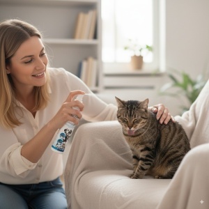 Spray antiparazitare câini și pisici, 200 ml, acțiune 4 luni, purici, capușe, pentru ouă, larve, și adulți, fără substanțe chimice periculoase