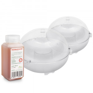 Set de 2 capcane pentru visepi, include atractant 100 ml, anti muste,bondari, gargauni, insecte, 110 x 130 mm, 2 bucati