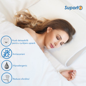 Perna de dormit ergonomica hipoalergenică - Tencel Lyocell