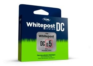 White Post DC Pivoți fibră sticlă intro kit cu freze FGM
