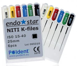 Ace K-File NiTi 25 mm 6 buc Endostar