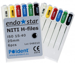 Ace Hedstroem NiTi 25 mm 6 buc Endostar