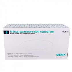 Manusi nitril nepudrate Serix