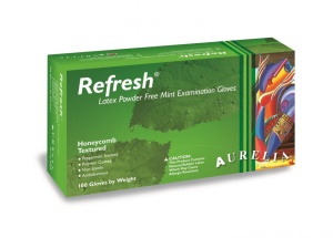 Manusi latex nepudrate mentolate cutie 100 buc Supermax