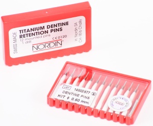 Pivoti parapulpari set 12 buc + 1 freza Nordin