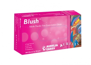 Manusi nitril nepudrate Aurelia Blush cutie 200 buc Supermax