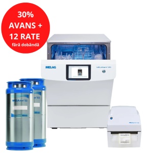 Masina de spalat MELAtherm 20 230V activeDRY Melag + Sistem MELAdem 53 + Imprimantă MELAprint 80 + Licență MELAtrace Basic