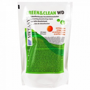 Servetele dezinfectante cu alcool Green&Clean WD 120 buc Metasys