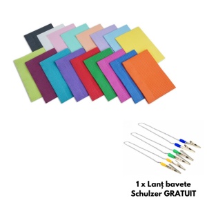 Pachet 2 x Bavete simple set 500 buc + Lant bavete Schulzer