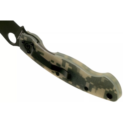 Briceag Military™ Model G-10 Digital Camo / lama neagra, Spyderco - Img 4