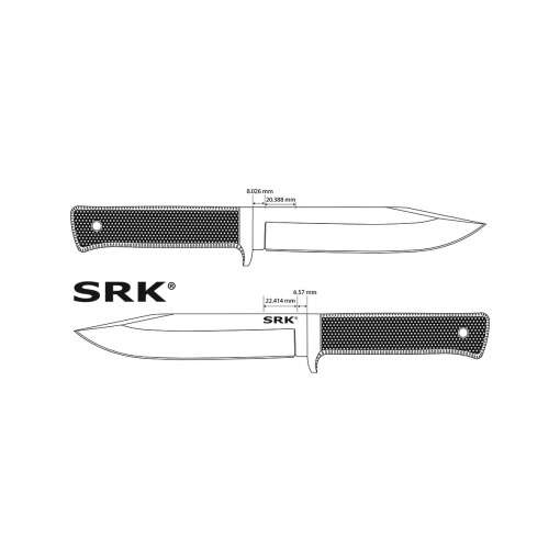 Cutit cu lama fixa SRK, Cold Steel - Img 10