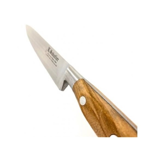 Cutit de filetat, lungime 15cm, maner din lemn de maslin, Sabatier Au Carbone - Olive. - Img 2