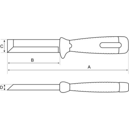Cutit utilitar/DIY/ dalta tamplarie curbata Bahco - Img 7