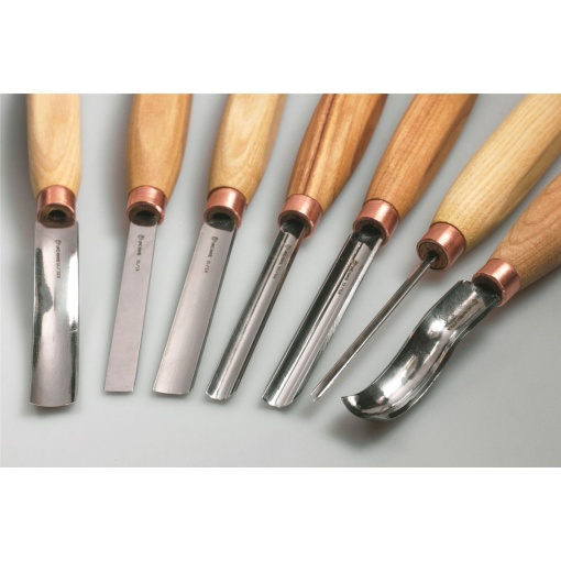 SC03 Set complet de 7 dalti pentru sculptura in lemn, BeaverCraft - Img 3