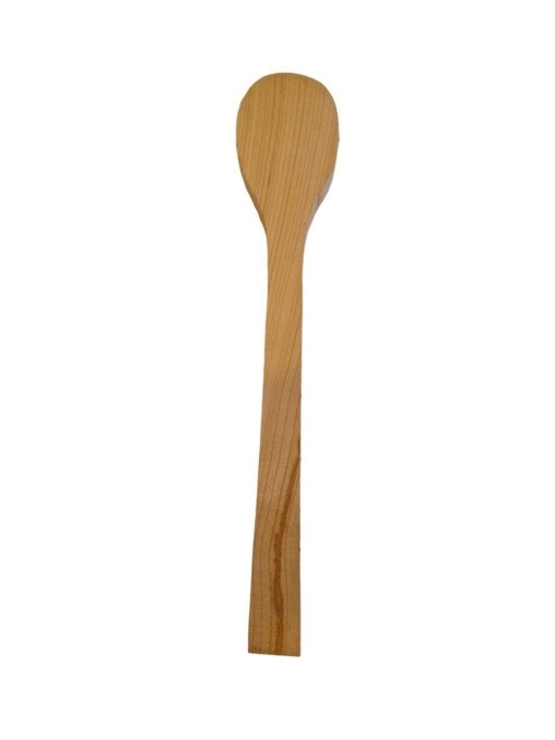 Set 2 linguri si spatula de cioplit din lemn de cires - Img 3
