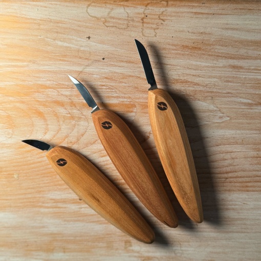 Set 3 cutite pentru sculptura in lemn FP200, Flexcut - Img 3