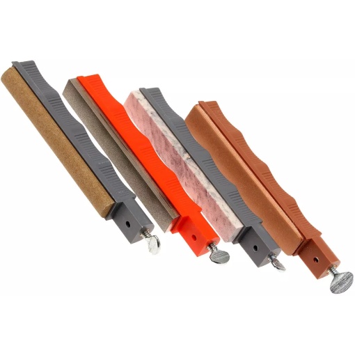 Set 3 pile si strop din piele de ascutit cutite LANSKY - Img 3